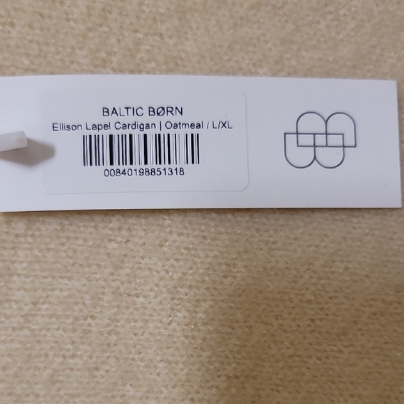 Baltic Born Women's Ellison Lapel Open Front Cardigan In Oatmeal - Picture 3 of 5